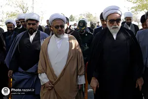 حضور تولیت آستان قدس ضوی در گلزار شهدا شهرستان قوچان