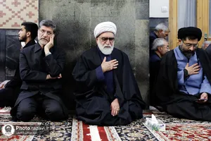 عزاداری روز شهادت امام صادق علیه&zwnj;السلام در حرم مطهر رضوی