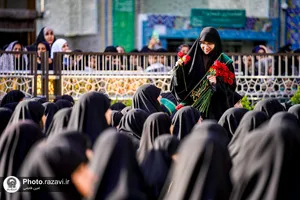 آیین تعویض پوش ضریح و پرچم گنبد منور رضوی-3