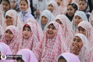 جشن تکلیف دختران جهان اسلام در حرم مطهر رضوی