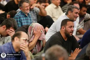 مراسم عزاداری شب شهادت امام صادق(علیه&zwnj;السلام) در حرم مطهر رضوی