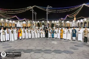 استقبال از ماه مبارک رمضان در حرم مطهر رضوی