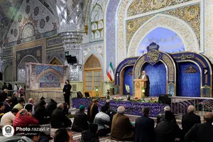 مراسم جشن ولادت امام باقر علیه&zwnj;السلام در حرم مطهر رضوی