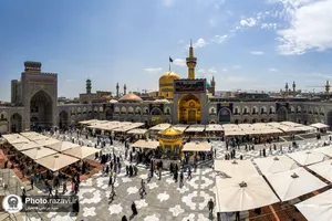 کتیبه آرایی اماکن متبرکه رضوی در دهه پایانی ماه صفر