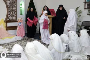 مراسم جشن تکلیف دختران عرب زبان در حرم مطهر رضوی