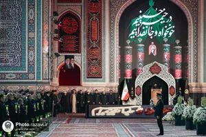 آئین خطبه&zwnj;خوانی شب عاشورا در حرم مطهر رضوی