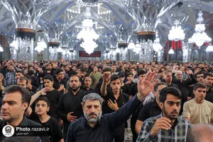مراسم عزاداری شهادت امام سجاد علیه السلام در حرم مطهر رضوی