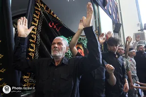 هیئت عزاداران استان گلستان در حسینیه حرم