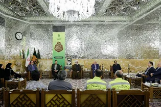 دیدار پرستاران منتخب بیمارستان‌های مشهد با تولیت آستان قدس رضوی