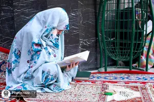 اعتکاف رجبیه خواهران در حرم مطهر رضوی