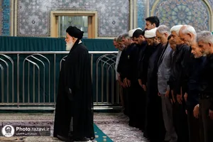 مراسم عزاداری روز شهادت امام جواد علیه السلام در رواق امام خمینی حرم مطهر رضوی