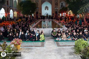مراسم شام غریبان در حسینیه کودک حرم مطهر رضوی