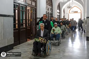 تشرف جانبازان نیشابوری به حرم مطهر