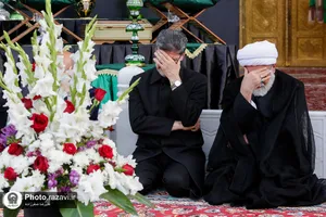 آیین اذن عزای ماه محرم در حرم مطهر رضوی-1
