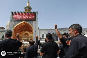 عزاداری تاسوعای حسینی در حرم مطهر رضوی-1