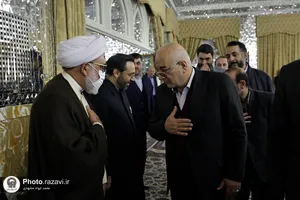 مراسم جشن میلاد امیرالمومنین در تالار ولایت حرم مطهر رضوی