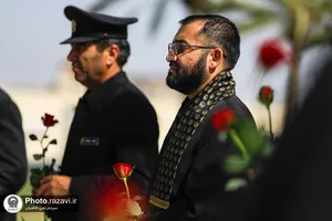 حضور خدام حرم مطهر رضوی در یادمان شهدای مقاومت در بغداد