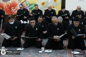 مجلس ترحیم همسر شهید برونسی در حرم مطهر رضوی