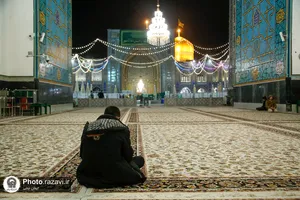 مراسم اعتکاف رجبیه در حرم مطهر رضوی