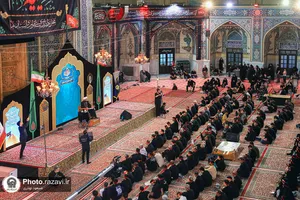 عزاداری سنتی شب نهم محرم در &laquo;حسینیه حرم&raquo;