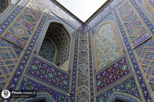 نقش نام پیامبر اکرم در حرم مطهر رضوی