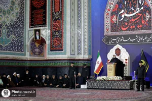 آئین خطبه&zwnj;خوانی شب عاشورا در حرم مطهر رضوی-1
