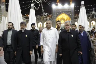 Pakistan interior minister visits Imam Reza Shrine