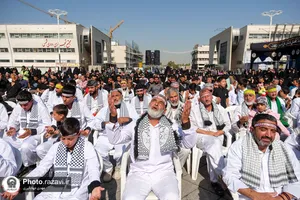 مراسم استقبال از کاروان پیاده مشهد تا کربلا