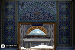 سیاه&zwnj;پوشی حرم مطهر رضوی در آستانه ماه محرم