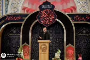 عزاداری شام شهادت موسی بن جعفر(علیه السلام) در حرم مطهر رضوی