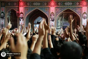 عزاداری هیئات مذهبی استان سمنان در حسینیه حرم