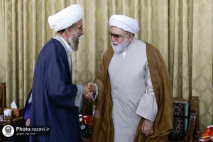 مراسم جشن عید ولادت پیامبر اکرم صلی&zwnj;الله&zwnj;و&zwnj;علیه&zwnj;وآله در تالار ولایت حرم مطهر رضوی 