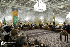 دیدار شرکت کنندگان کنگره جهانی حضرت رضا علیه&zwnj;السلام با تولیت آستان قدس رضوی