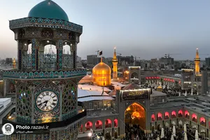 شکوه عزای حسینی در حرم مطهر رضوی