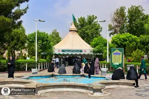 حضور گروه جهادی شهید مصطفی انجم افروز شهر خورموج در چایخانه حضرت