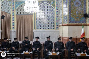 دیدار جمعی از دربانان حرم امام رضا علیه&zwnj;السلام با تولیت آستان قدس رضوی
