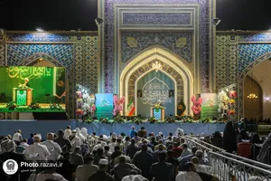 جشن ولادت حضرت رسول ویژه زائرین عرب زبان در حرم مطهر رضوی