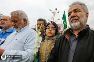 تشرف کاروان پیاده استان البرز به حرم مطهر رضوی