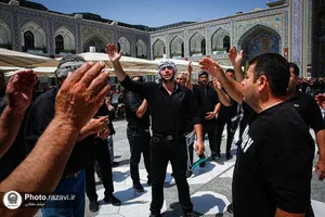 عزاداری روز اربعین حسینی در حرم مطهر رضوی