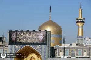 سیاه&zwnj;پوشی حرم مطهر رضوی در عزای شهادت حضرت زهرا(س)