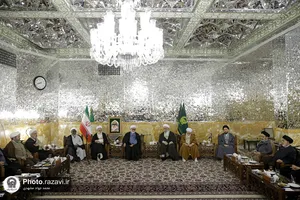 دیدار اعضای مجمع جهانی اهل بیت(ع) با تولیت آستان قدس رضوی