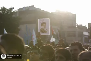 اجتماع مردم مشهد در پی شهادت رئیس جمهور و جمعی از مسئولان-1