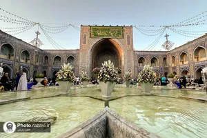 حال و هوای حرم مطهر رضوی در روز عید غدیر