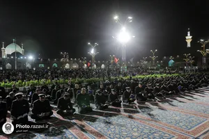 مراسم احیاء شب بیست و یکم ماه رمضان در حرم مطهر رضوی - 1