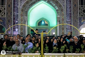 آیین خطبه خوانی شب شهادت امام رضا علیه السلام در حرم مطهر رضوی - 2