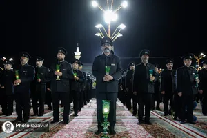 آئین خطبه&zwnj;خوانی شب عاشورا در حرم مطهر رضوی-1