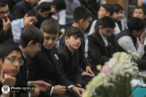 مراسم عید غدیر نوجوان خادم حرم مطهر رضوی