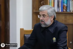 دیدار مدیر عالی حرم مطهر رضوی با آیت الله سبحانی