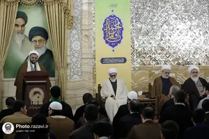 مراسم عمامه گذاری طلاب حوزه علمیه خراسان