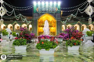 حال و هوای حرم مطهر رضوی در شب میلاد امام حسن مجتبی علیه السلام